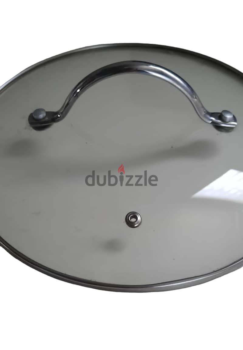 Glass with Stainless Steel Base Pot/Pan Cover AShop™ 4