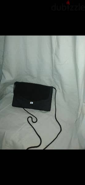 hsndbag black satin rushed shoulder bag vintage 2