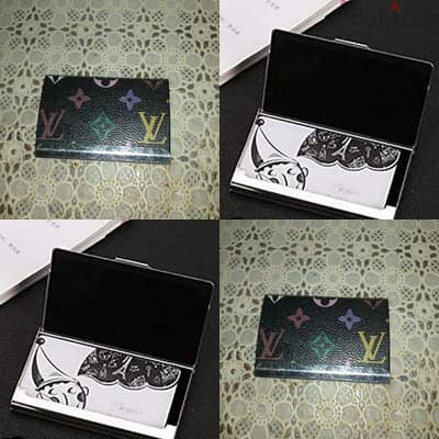 bussiness card holder black slim