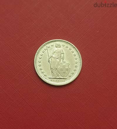 Switzerland Helvetia 1/2 Franc 1972  KM# 23a