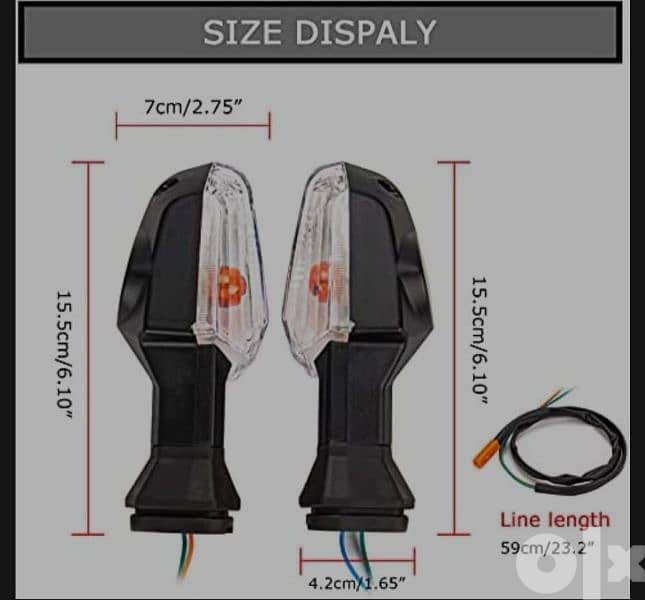 Kawazaki Pair (right & left) Rear Turn Signal Indicator 1