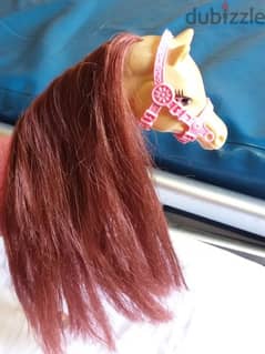BARBIE HORSE Original plastic great toy red hair +cowtshock Mattel pcs