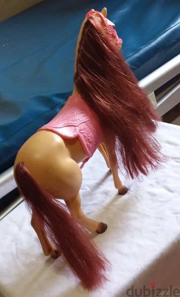BARBIE HORSE Original plastic great Mattel toy red hair +Horse 2 pcs 4