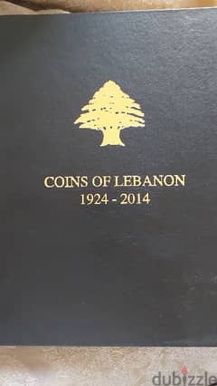Coins of Lebanon Leather Album  1924 to 2014