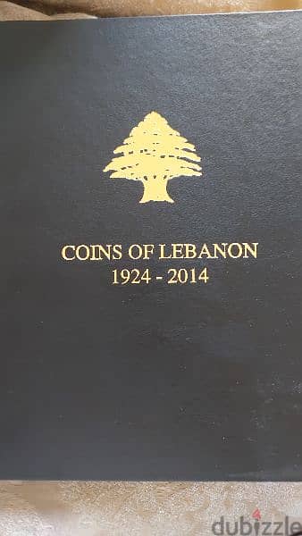 Coins of Lebanon Leather Album  1924 to 2014