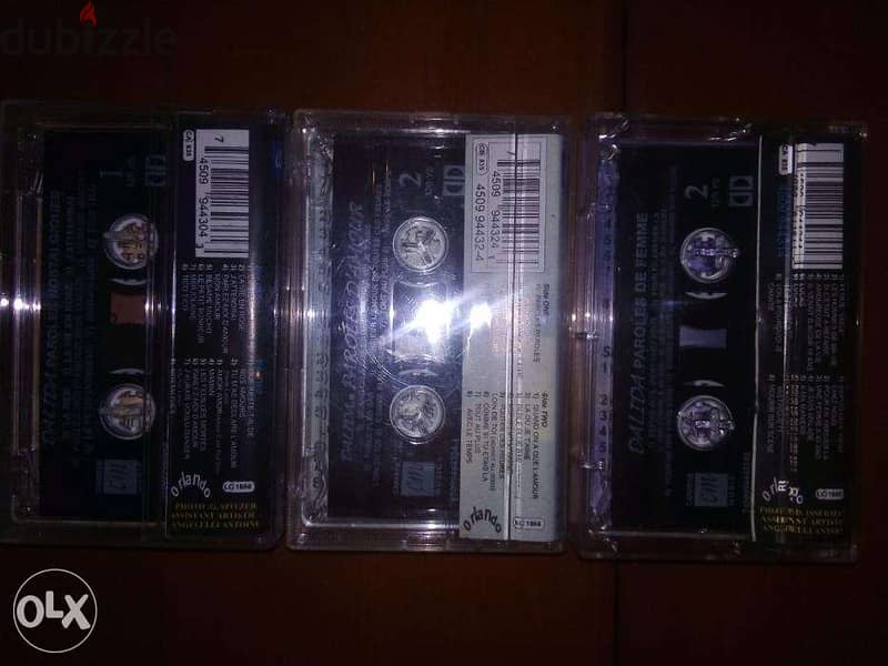 three dalida original cassette tapes 1