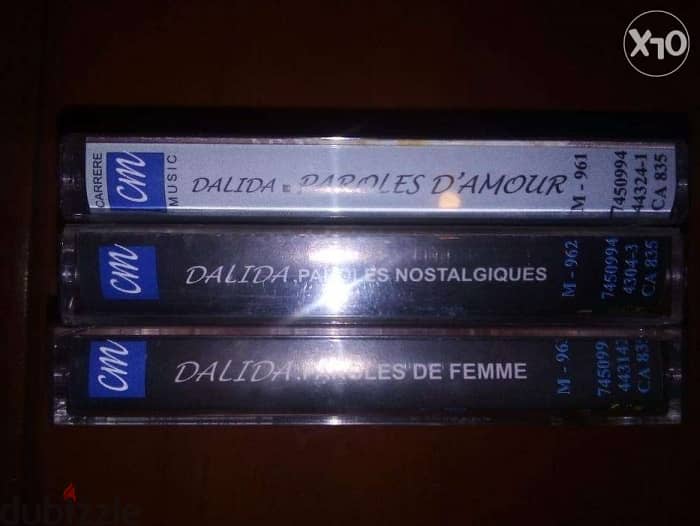 three dalida original cassette tapes 2