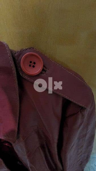 Naf Naf genuine leather coat large معطف جلد 12