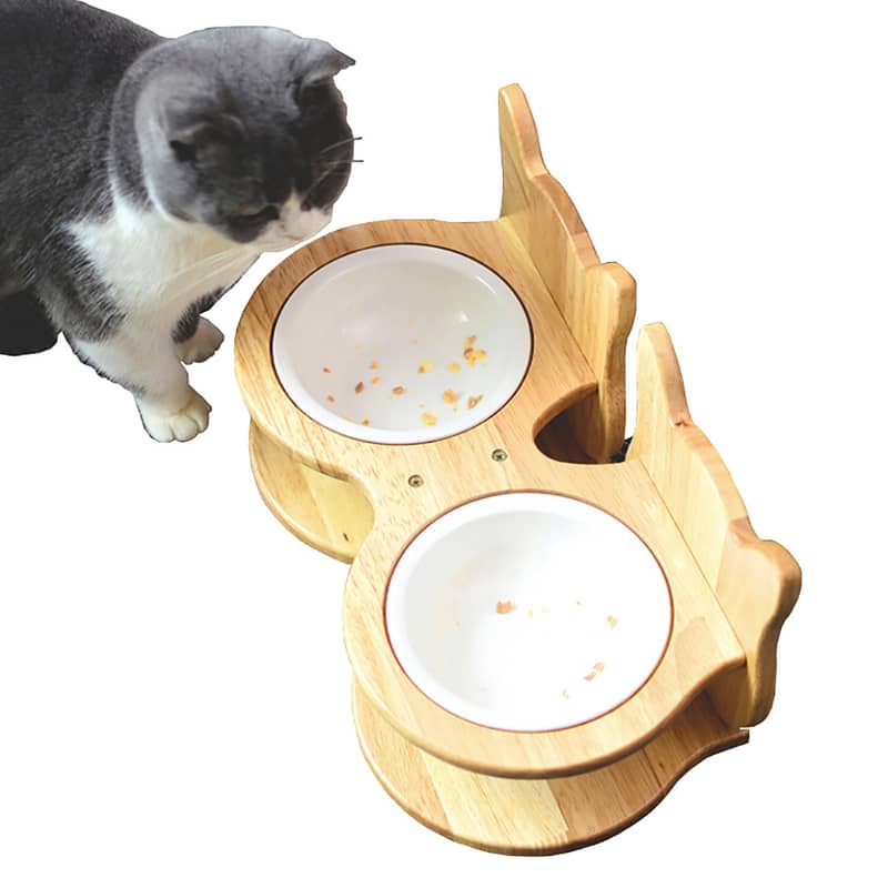 Bamboo Cat/Dog Feeder 11