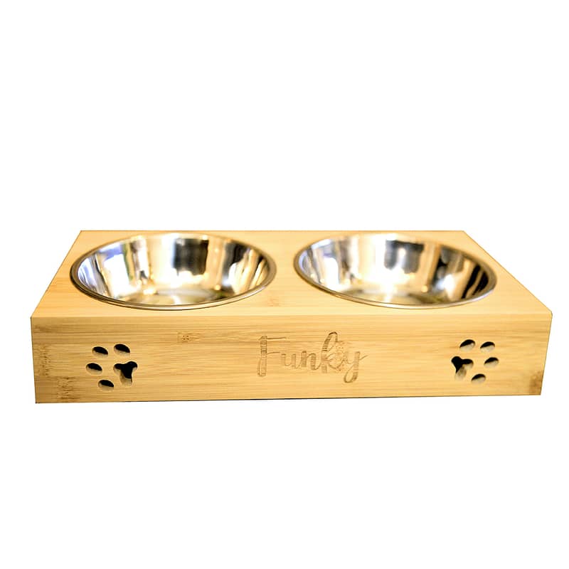 Bamboo Cat/Dog Feeder 8