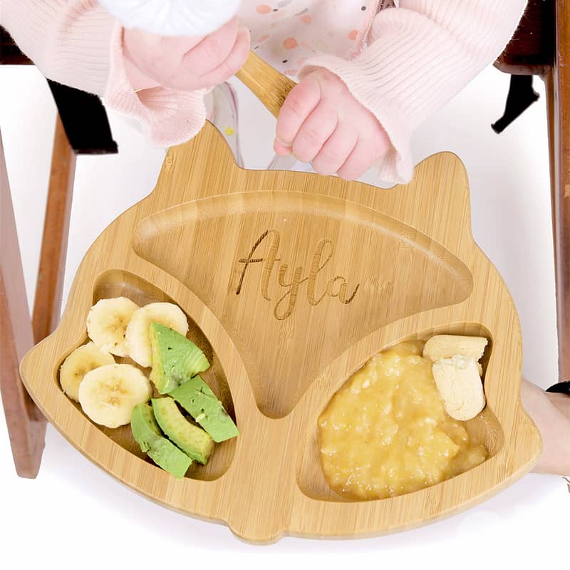 Bamboo Baby Feeding Plate 1