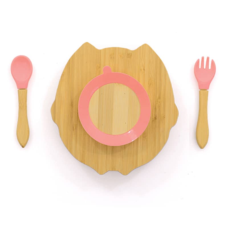 Bamboo Baby Feeding Plate 5