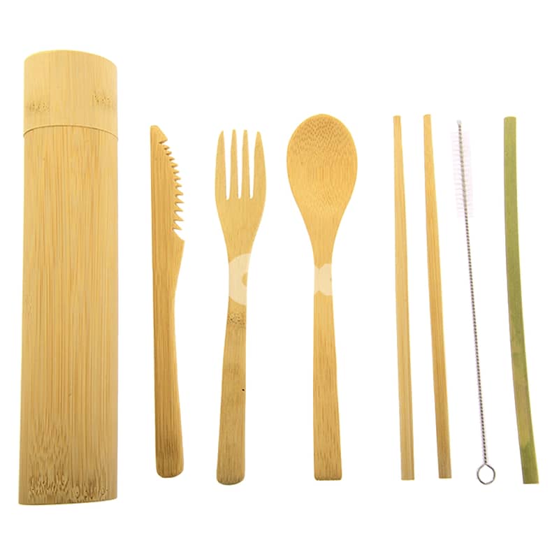 Bamboo Portable Cutlery Set 0