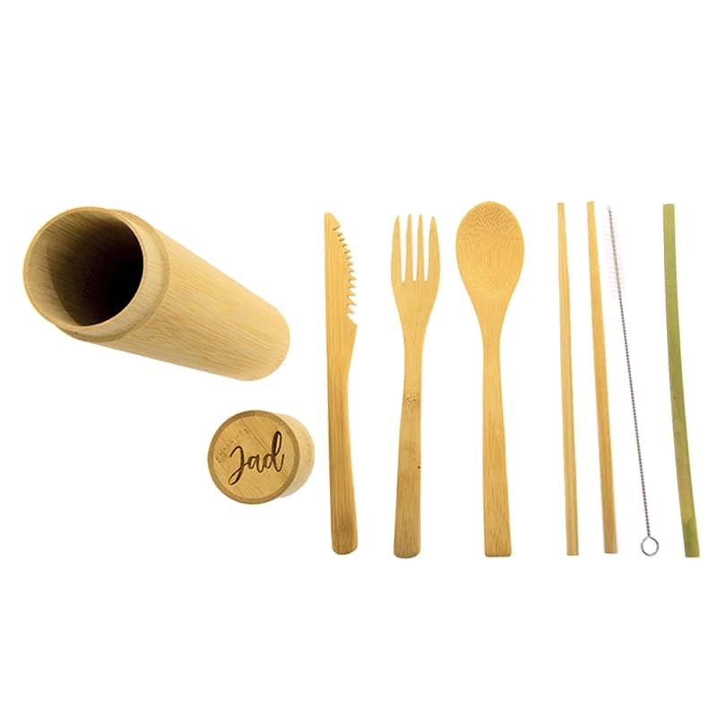 Bamboo Portable Cutlery Set 2