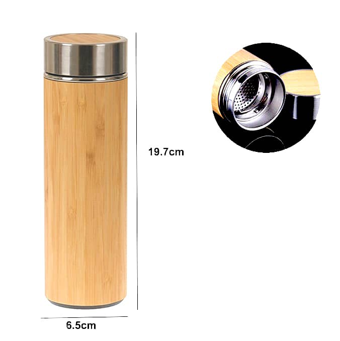 Bamboo Thermos Bottle 3