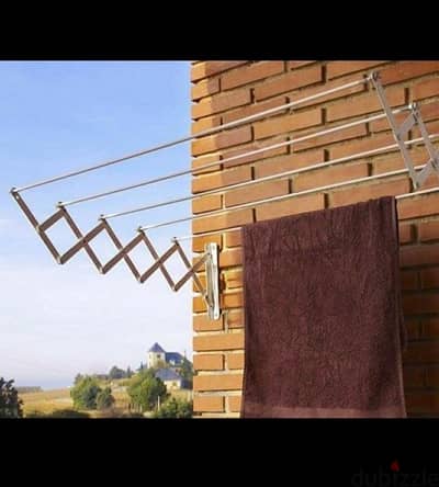 منشر غسيل المنيوم جداري قابل للتمدد washing line