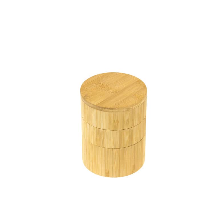 Bamboo Triple Storage Box 1