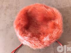h&m Pink fur hat