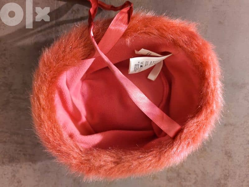 h&m Pink fur hat 1