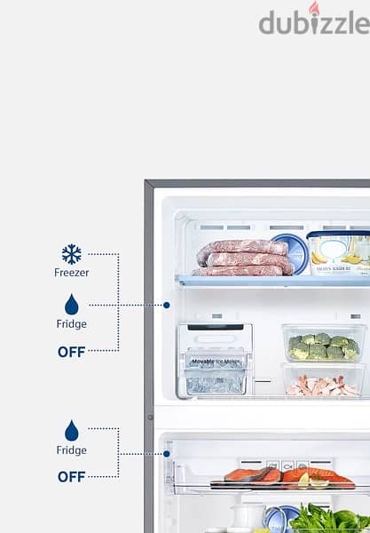 Samsung براد RT42K5000WW Top mount freezer with Twin Cooling, 321L 5