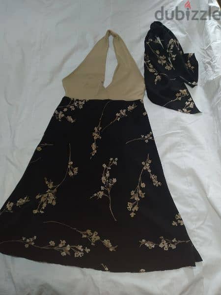 dress halter neck with scarf s to xxL made in turkey 2