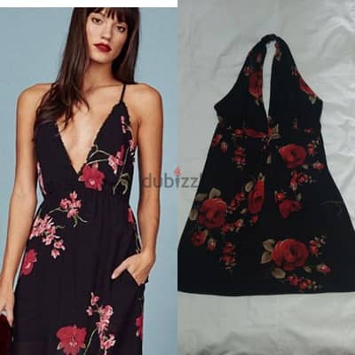 dress m to xxl black with red roses prints turkey 1=7$ or 3=15$