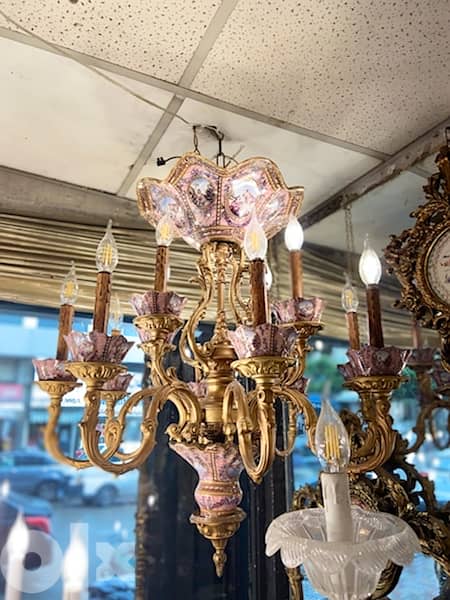 ثريا جميلة جداً antiuqe chandelier porcelain 1