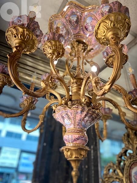 ثريا جميلة جداً antiuqe chandelier porcelain 2