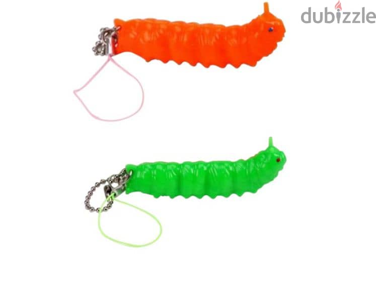 funny worm keychain pop out 2