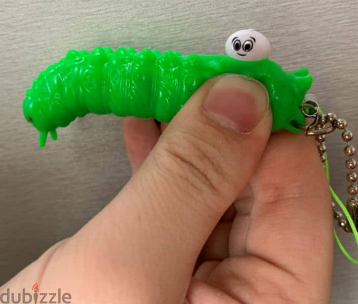funny worm keychain pop out 5