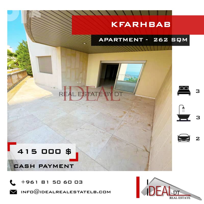 Apartment fir sale in kfarhbab 262  sqm REF#CE1061 0