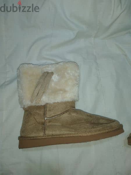 boots beige fur reversible 38.39. 40.41 2