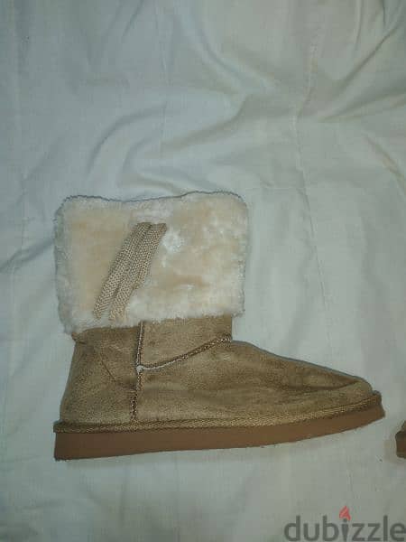 boots beige fur reversible 38.39. 40.41 3