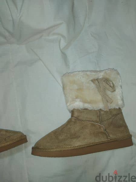 boots beige fur reversible 38.39. 40.41 4