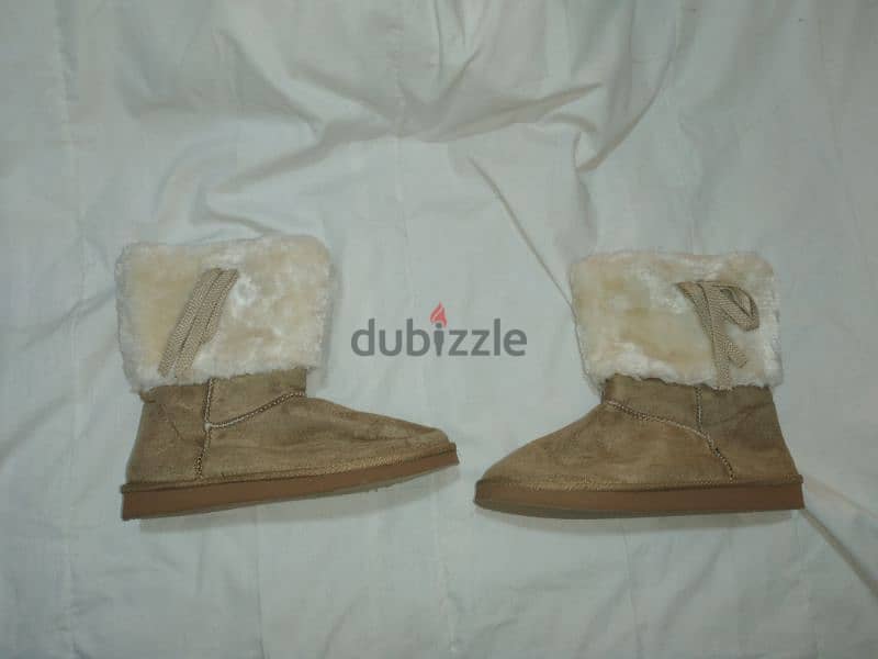 boots beige fur reversible 38.39. 40.41 5