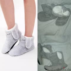 slippers boots grey bunny rabbit fits all sizes  1=7$ or 3=15$