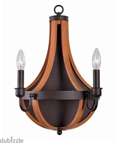 Wall Light Fixture indoor lighting wood and metal frame AShop™