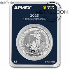 2023 1 oz Silver Britannia Coin (PCGS First Strike)