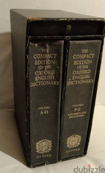 The Compact Edition of the Oxford English Dictionary (2 vol. ) (Rare) 0
