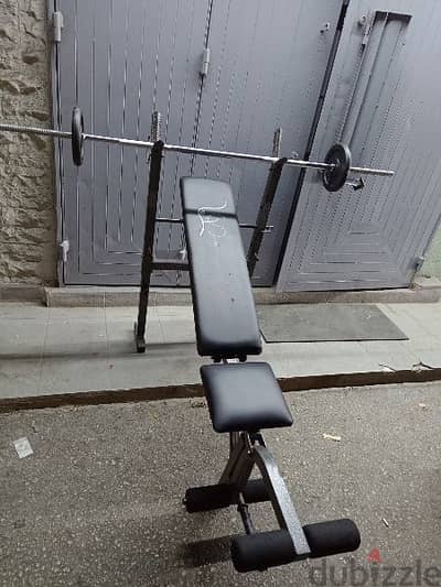 Adjustable Bench axe & 20 kg 03027072 GEO SPORT  جميع المعدات الرياضية