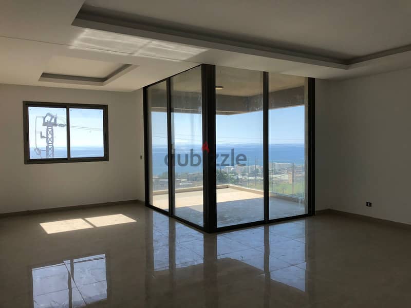 180m2 Apartment + Sea view For Sale Aamchit شقة للبيع في عمشيت 1