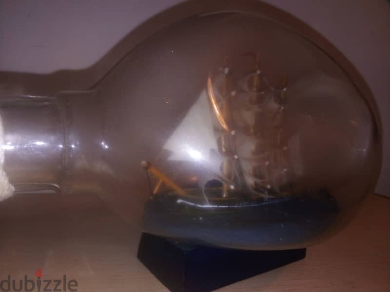 Vintage ship in a bottle 17*11 cm 3