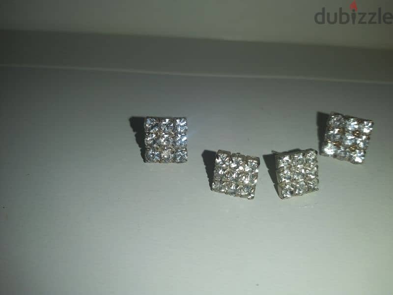 earrings 2 sizes square zirkon high quality  1=5$ or 3=13$ 5