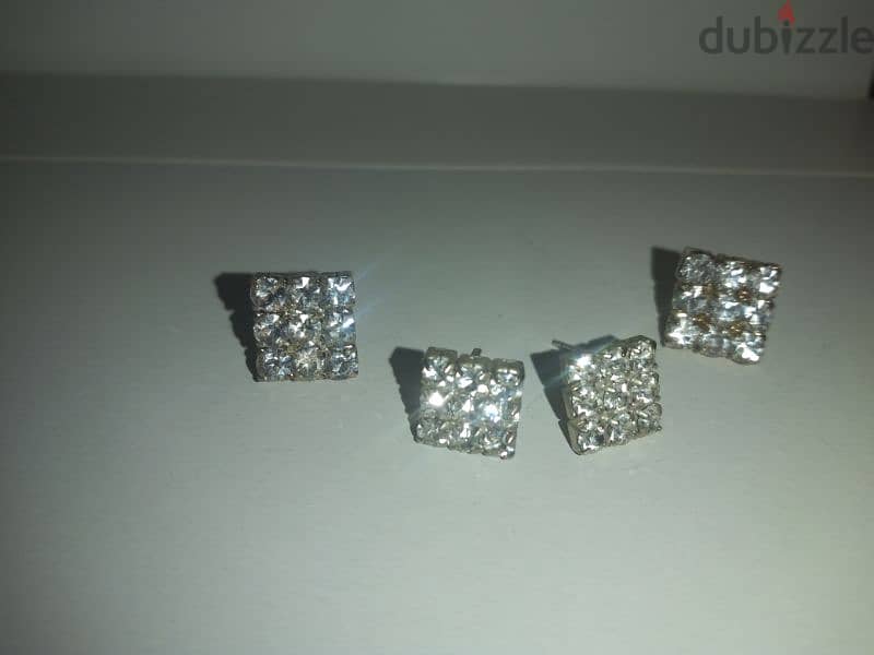 earrings 2 sizes square zirkon high quality  1=5$ or 3=13$ 6