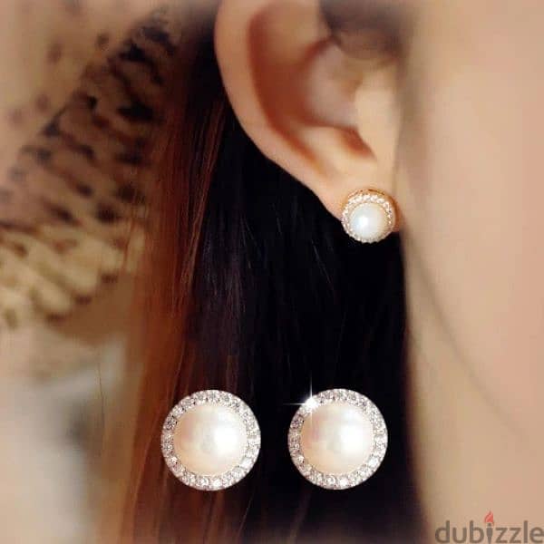pearl earrings with cz 2