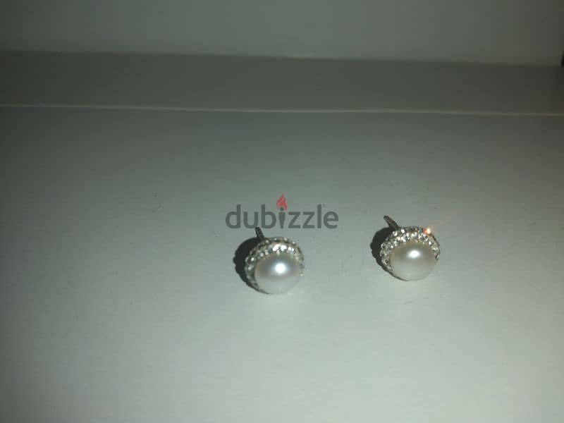 pearl earrings with cz 3