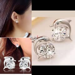 earrings Daulphin earrings with strass high quality