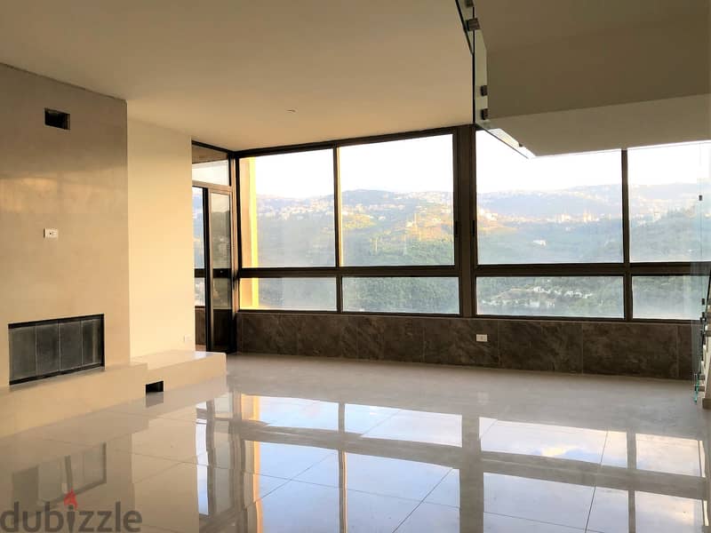 280 SQM Duplex in Mansourieh, Metn with Panoramic Mountain View 1