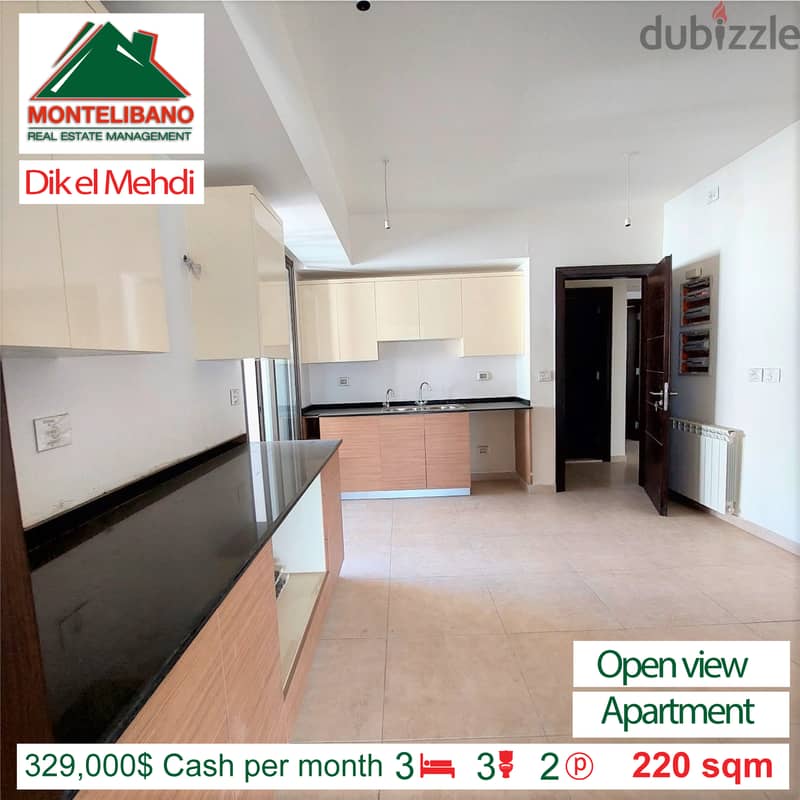 Apartment for sale in Dik el Mehdi !! 329,000$ !! 2