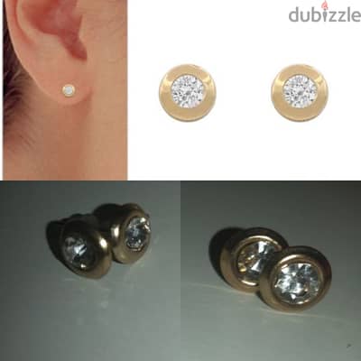 earrings round studs earrings 2 sizes  1=5$ or 3=13$